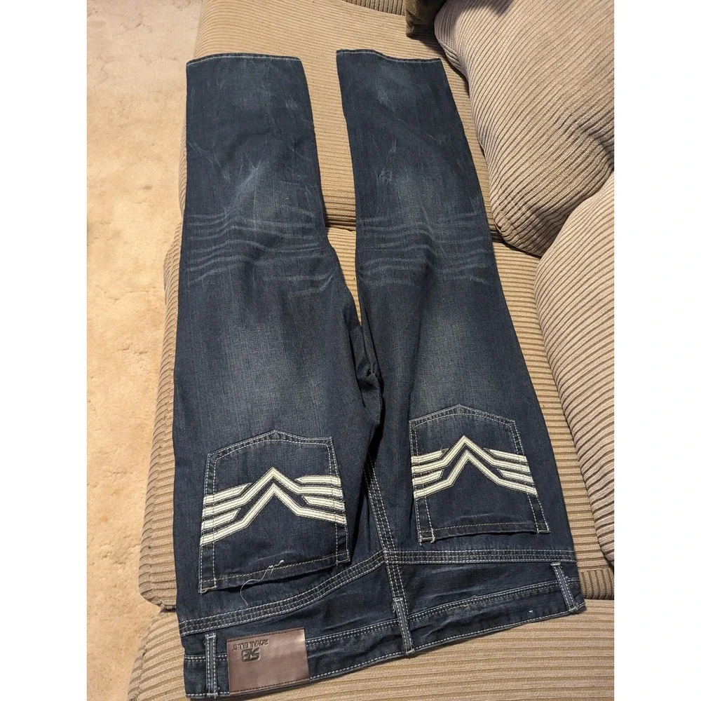 Royal Premium Denim Jeans Men's Size 40x34 Blue jeans Cotton